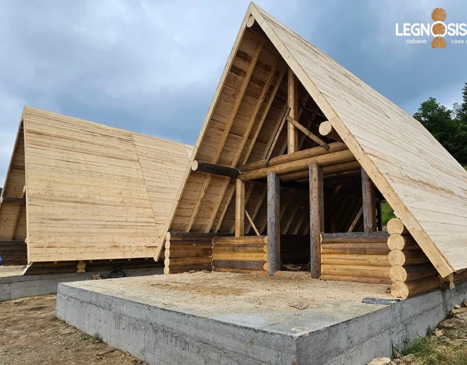 Construire casa din lemn masiv